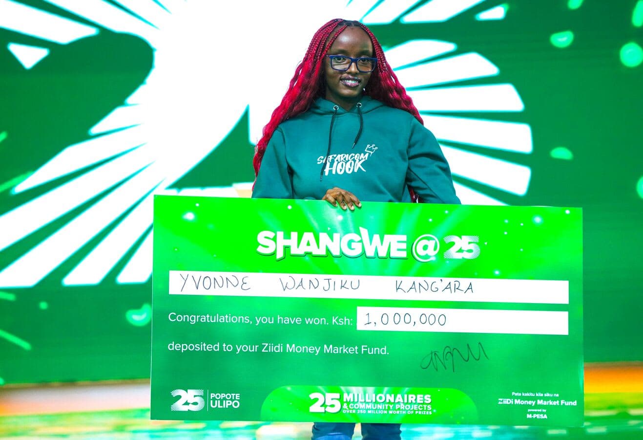 20-year-old Yvonne Becomes First Millionaire in Safaricom’s Shangwe @25 Consumer Promotion