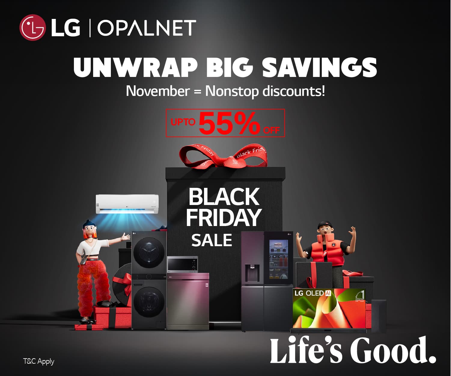 Lg, Opalnet Announce Discounts of up to 55% As Black Friday Sale Commences
