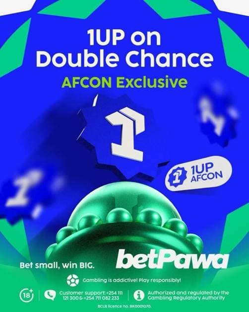 Betpawa Introduces 1up on Double Chance Exclusively for Afcon