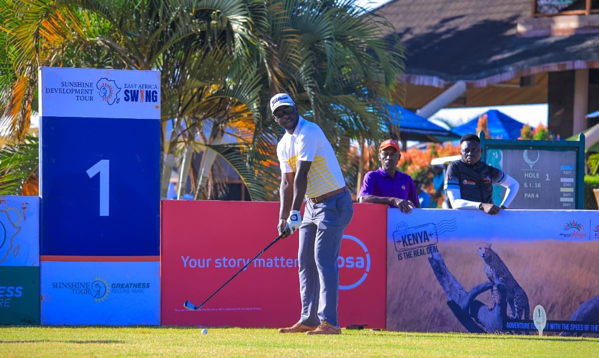 Kenya’s Mutahi Kibugu , Uganda’s Willy Dues Share Sunshine Development Tour Absa Invitational Lead  Ahead of Final Round 