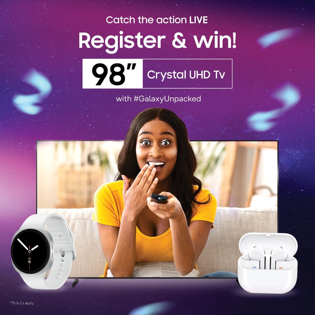 Samsung Invites Fans to Join the # Galaxyunpacked Watch Party and Win Big